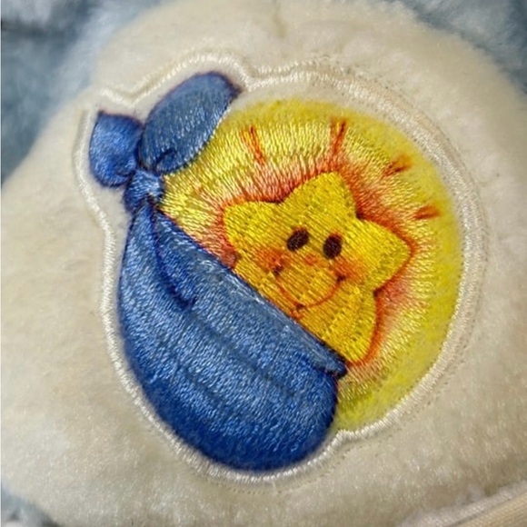 CARE BEARS BABY TUGS Bear Diaper Original Vintage Kenner 1983 Plush Blue - Picture 6 of 6